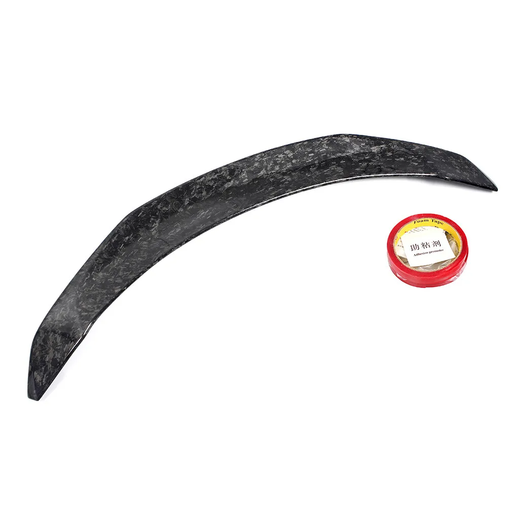 كمية مبيعات عالية رخيصة مزورة من ألياف الكربون أجنحة Ducktail V نسخة سبويلر سيارة رياضية لطراز تسلا 3 #4