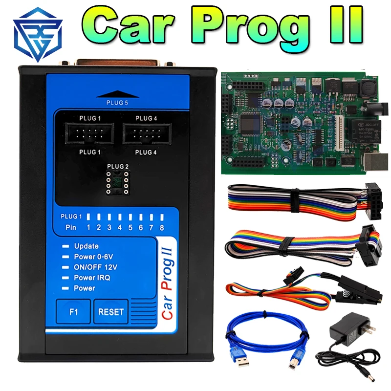 CARPROG2 Carprog 2 Full Set Auto ECU Chip Tuning Tool Programmer for CRASH DATA Airbag Radio IMMO Mileage Car Prog II Car ProgII