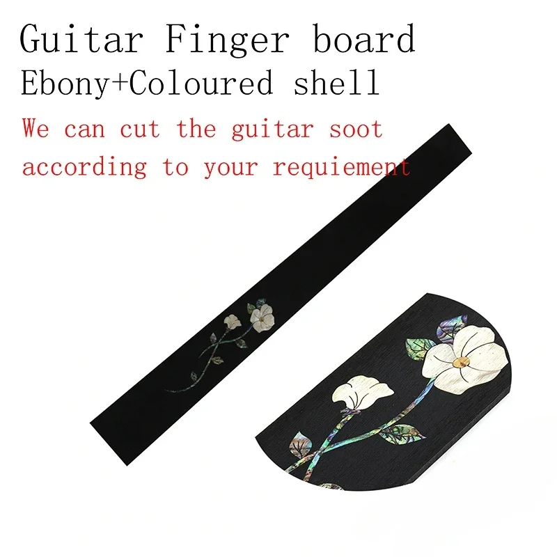 Classical Guitar Making Wood Ebony/Rose Painted Shell Inlaid Engraving Parquet Fretboard - Ballad Style Guitar Craftsmanship Mat