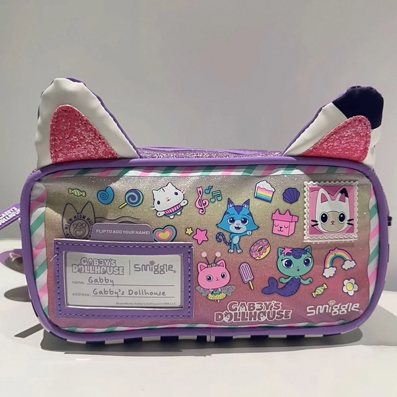 

Australia Smiggle Original Children'S Pencil Case Girl Gabby Stationery Box School Pencil Bag Clutch Pu 9 Inches
