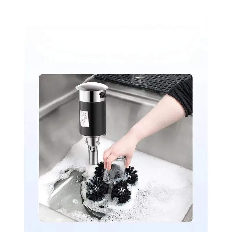 Commercial Automatic Five Head Glass Cleaner Small Electric Machine with 4 Year Warranty for Western Restaurants Bars