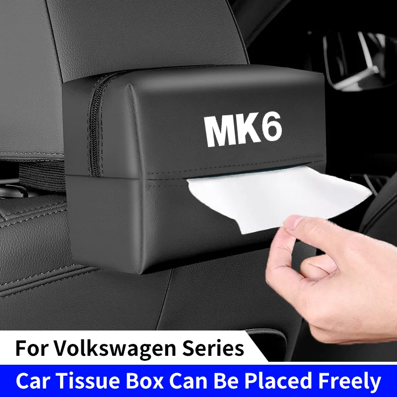 

Коробка для салфеток на спинку автомобильного сиденья для Volkswagen VW GOLF MK2 MK3 MK4 MK5 MK6 MK7, подлокотник для солнцезащитного козырька, подвесной органайзер для хранения салфеток