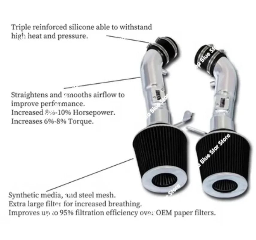 Suitable for automotive 370Z G37 automotive modified aluminum alloy intake pipe mushroom head kit