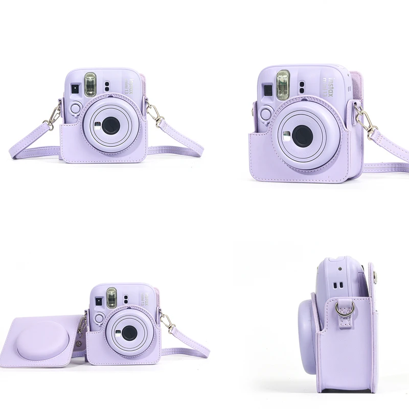 PU-Leder Kameratasche für Fujifilm Instax Mini 13 mini12 /mini11 Retro-Kamera Schutzhülle Kratzfeste Schutzhülle Pro – Detail 2