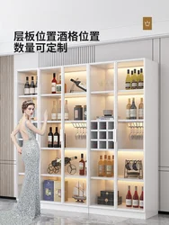 Glass door wine cabinet display cabinet living room 2023 new wine rack Internet celebrity small high-end light