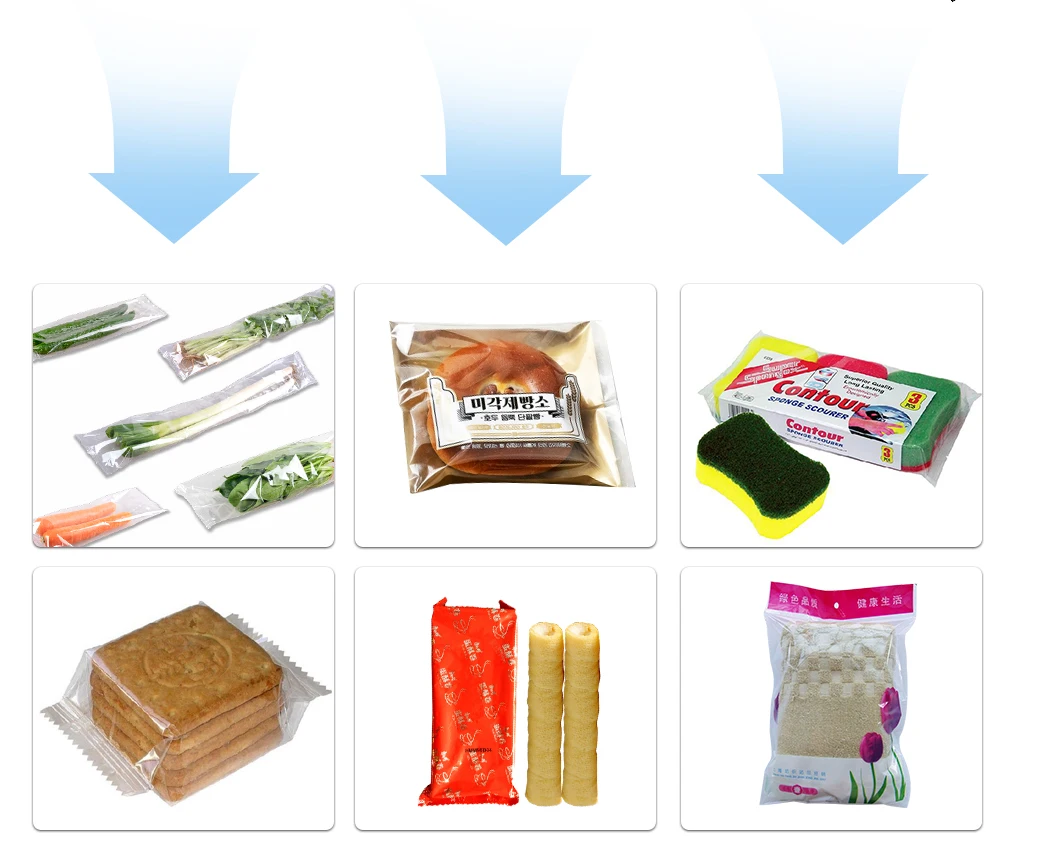 Bread Pillow Packaging Machine Customized Multi Functional Flow Wrapping Machine For Noodle Popsicle Cookies Packing