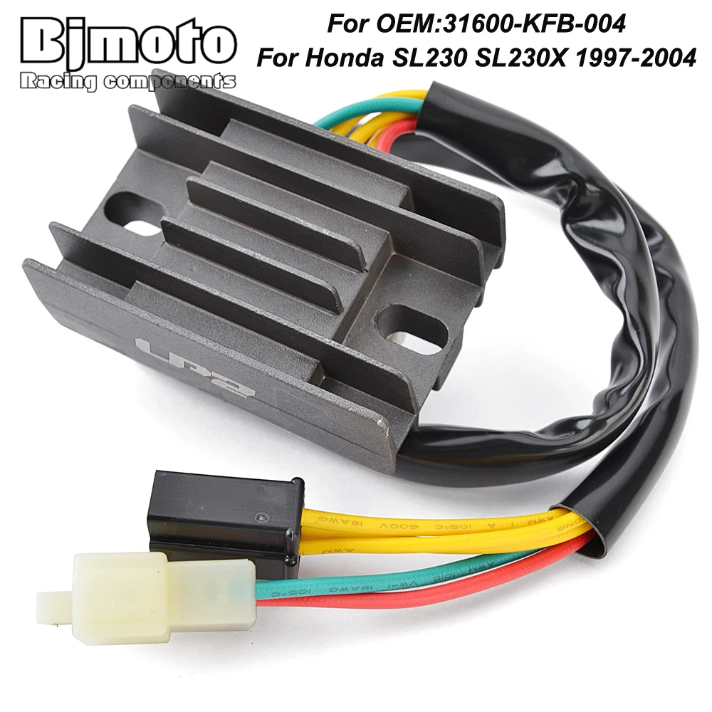 

Motorcycle Voltage Rectifier Regulator For Honda SL230 SL230X SL 230 X 1997-2004 31600-KFB-004 1998 1999 2000 2001 2002 2003