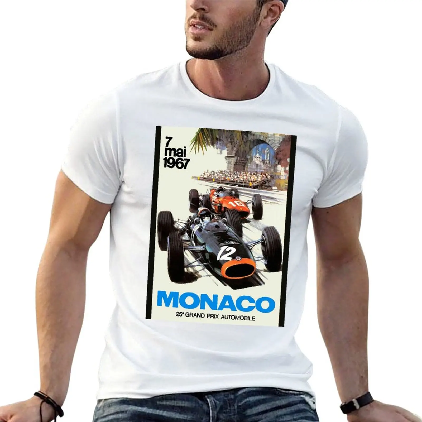 T-shirt Monaco 1967 Mighty BRM, protection UV, pour l'extérieur
