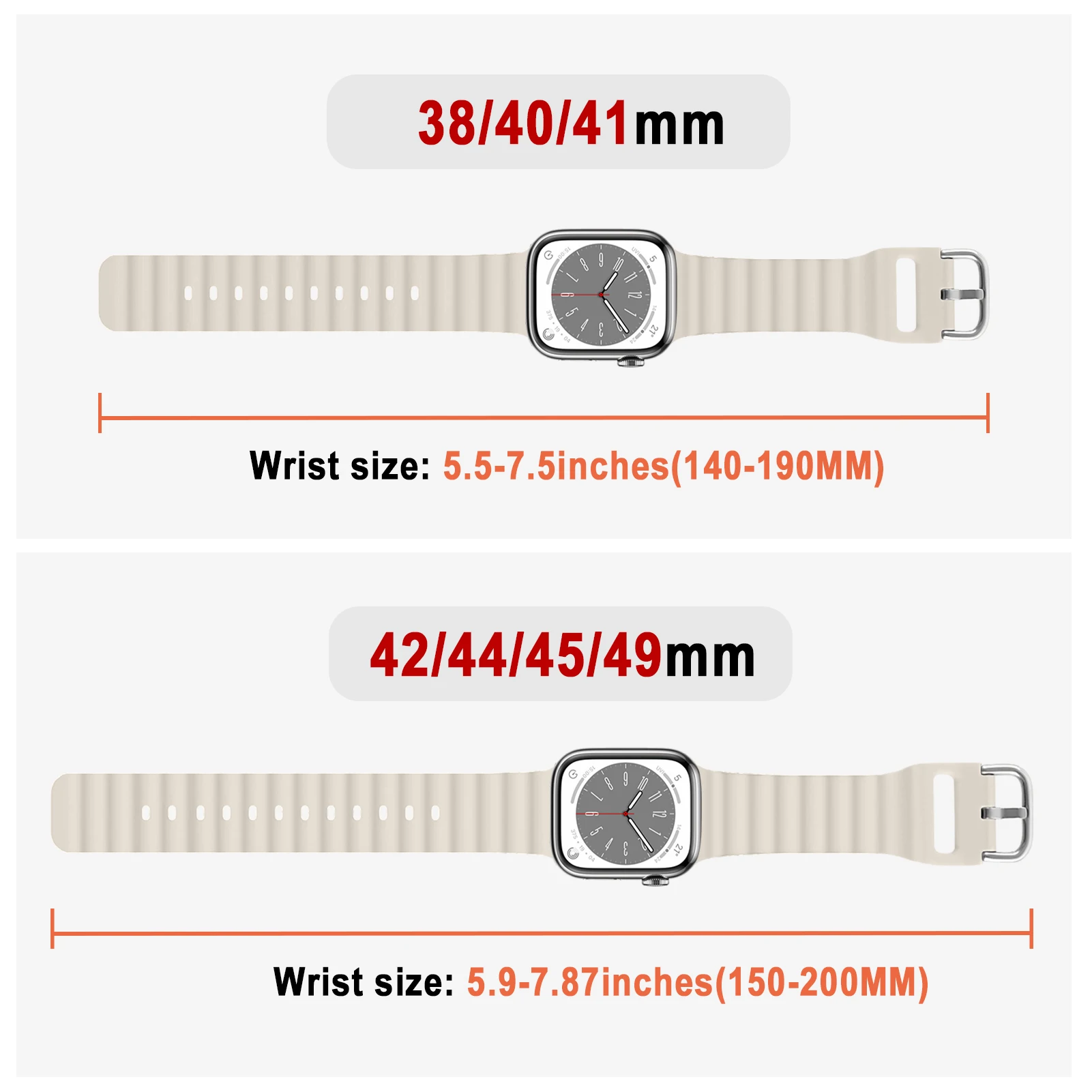 Ocean Band for Apple Watch Band 45mm 44mm 40mm 41mm 42mm 38mm series 7 6 3 se 8 45 mm Silicone bracelet iWatch ultra 49mm Strap