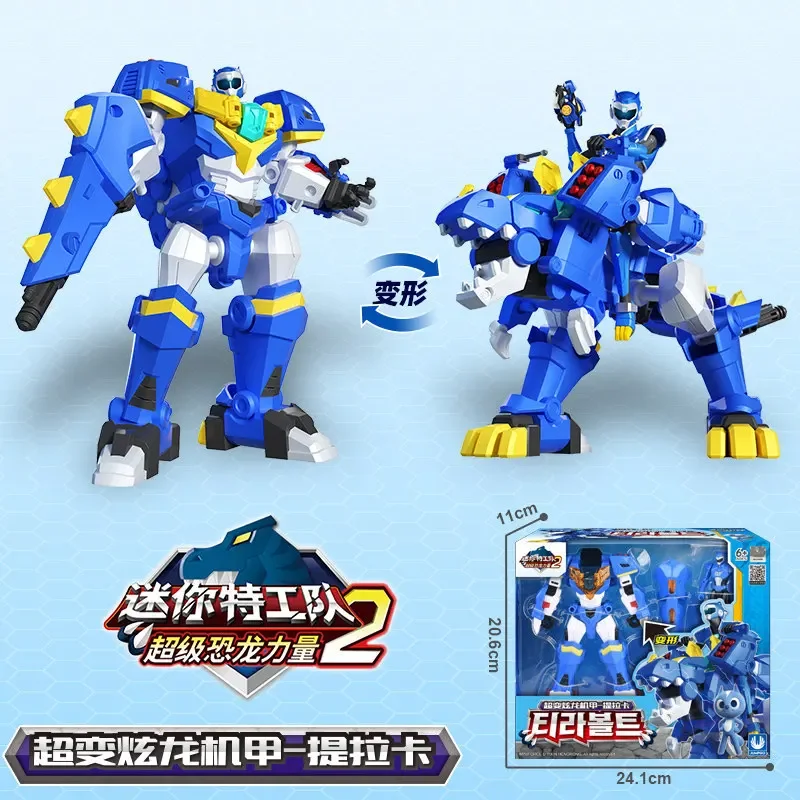 new 2025 Mini Force 2 Super Dino Power Transformation Robot Toys Action Figures MiniForce X Simulation Animal Deformation