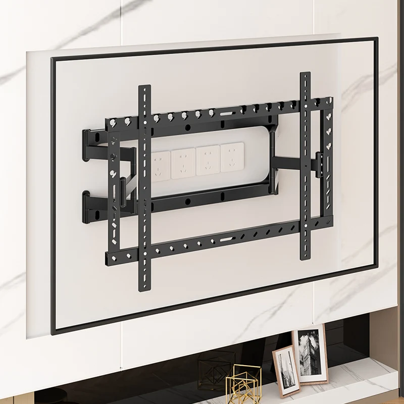 TV Wall Mount Monitor Stand Bracket for 55-110 Inch TV Full Motion TV Frame Swivel Articulating 6 Long Arms Max VESA Load DY829