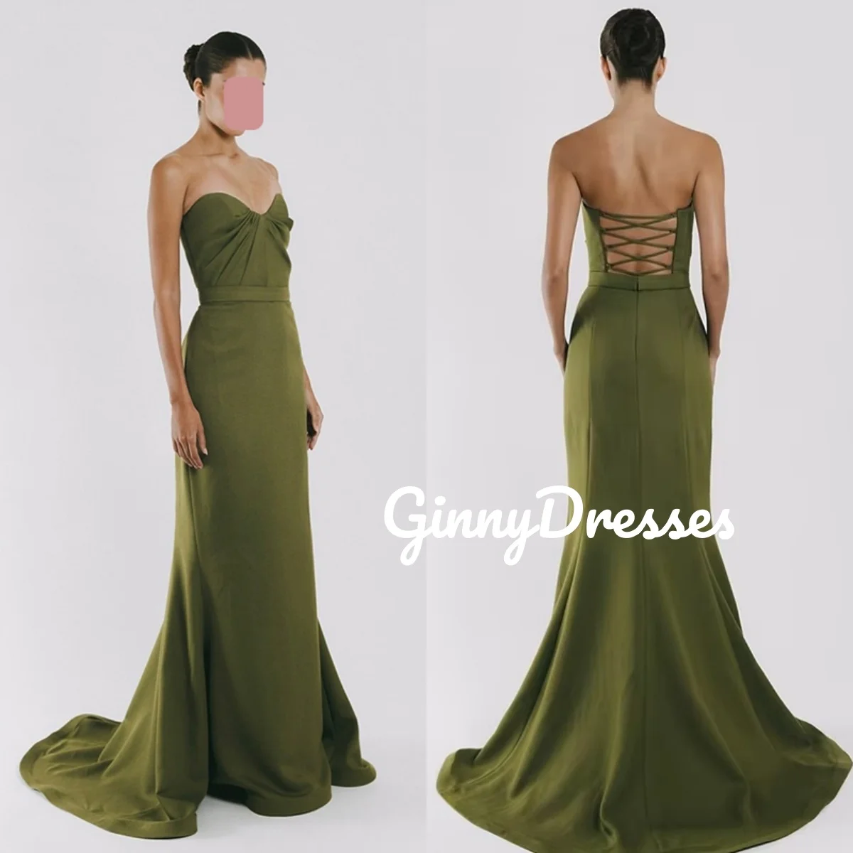 

Свадебное платье на заказ, фасон «русалка», с вырезом «сердечко», для торжественных мероприятий, в пол, вечернее платье с оборками