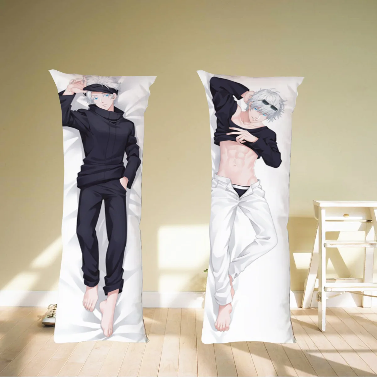 180cm Gojo Satoru Jujutsu Kaisen Dakimakura Anime Cosplay Hugging Body Cool Pillow Case Custom Double Side Print Pillow Case image 2