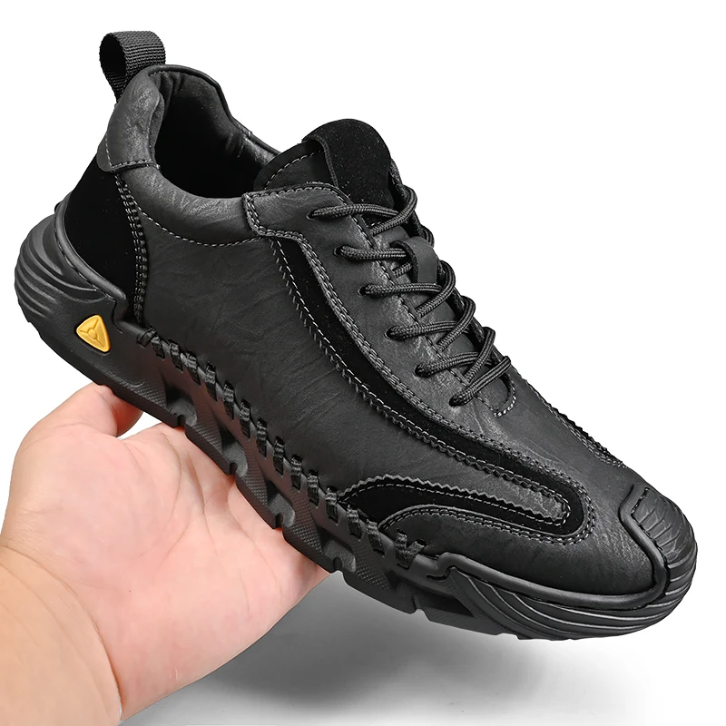 Men's Breathable Lightweight Comfortable Work Shoes Non Slip Sneakers for Outdoor  Walking image 4