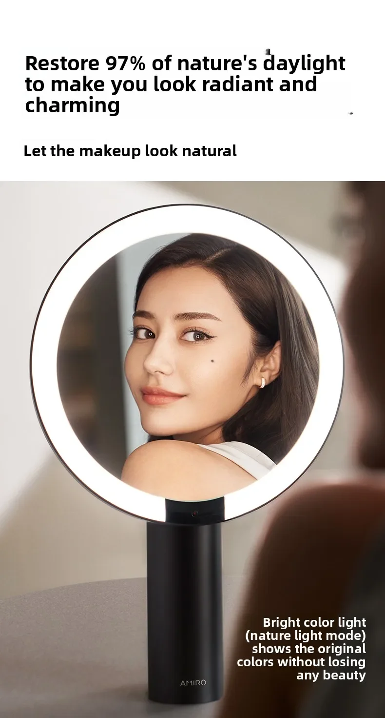 Makeup Mirror LED Smart Beauty Mirror Desktop Desktop Dressing Mirror, Birthday Gift