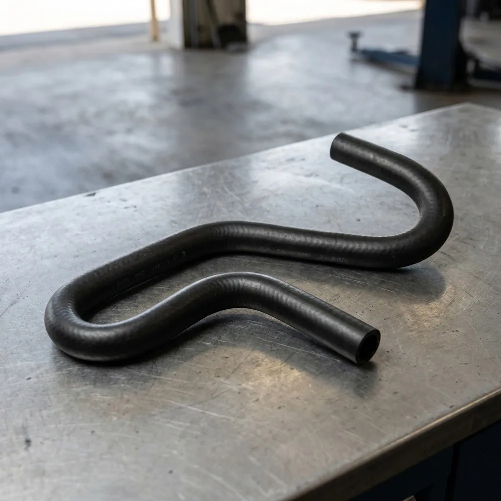 3/8 Inch 10 mm Molded Rubber Fuel Hose Elbow RMI33003 U Shaped Cut Design with 45 and 90 Degree Bend for Fuel System Maintenance