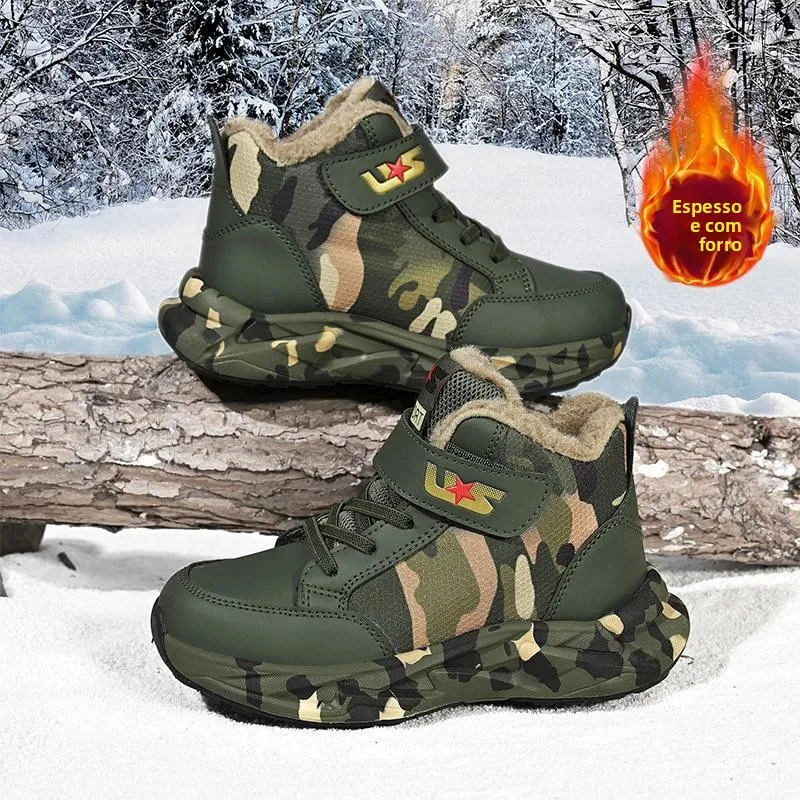 2025-winter-camouflage-tactical-boots-for-boys-physical-training-combat-oes-basic-equipment-for-youth-high-top-boot