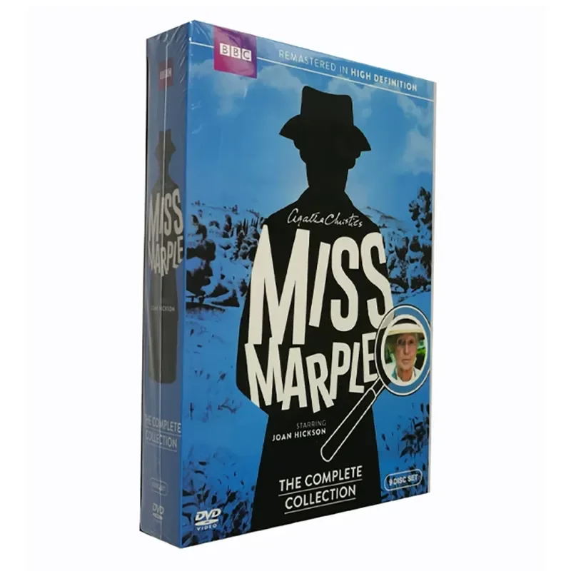 Комплект DVD-дисков «Мисс Марпл», сезоны 1-3, 9 дисков, оригинальный английский звук с субтитрами