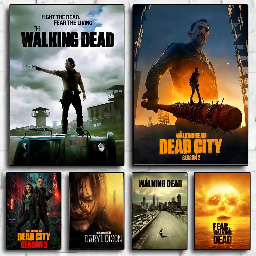 Zombie Drama Series The W-Walking D-Dead Poster Wall Art Print Sticker for Bedroom Living Room Dorm Office Modern Home Decor