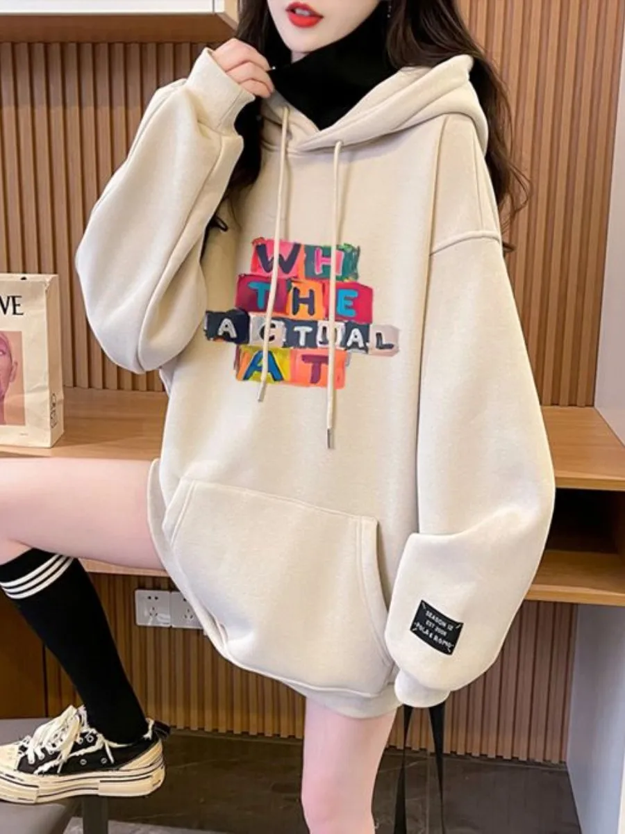 autumn-winter-women's-fleece-lined-thickened-hoodie-two-piece-set-loose-fit-comfortable-long-style-fashionable-popular-ensemble