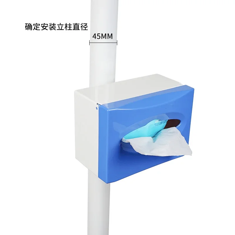 Drawer paper box, white blue, column mounting, tissue box, machine-mounted, oral dental chair accessories, three-in-one