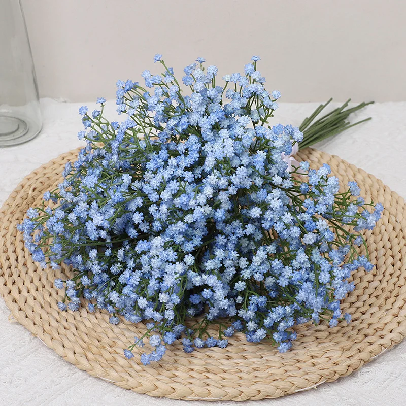 Babys Breath Artificial Flowers Bouquet Plastic Gypsophila Fake Flower For Wedding Centerpieces Party Home Room Decoration