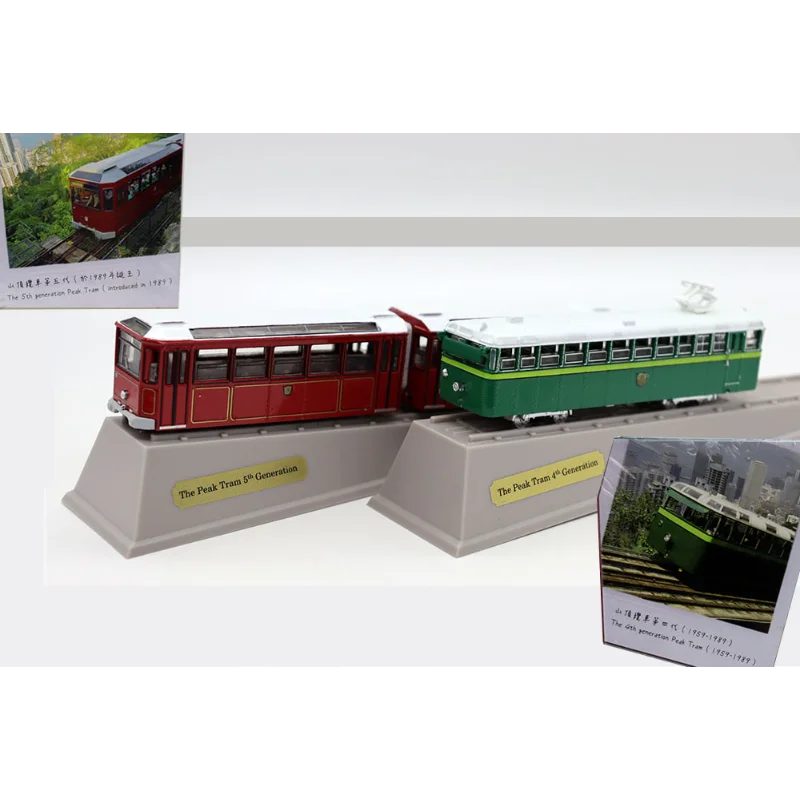 

Литой под давлением TINY The Peak Tram Гонконг четвертого поколения, пятая модель автомобиля из сплава, Коллекционная игрушка, подарок, сувенир, украшение для дисплея