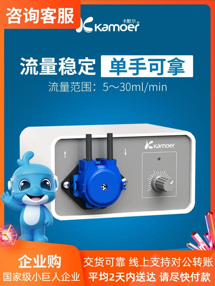 Kamer Small Lab Peristaltic Pump Quantitative DC Pump Head Speed Adjustable 12V Constant Current Circulation Pump