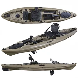 Hands Free Professional Fishing Kayak Pedal Drive Sit On Top Single Kayak Plastic Boat Made In China For Sales Manufacturer