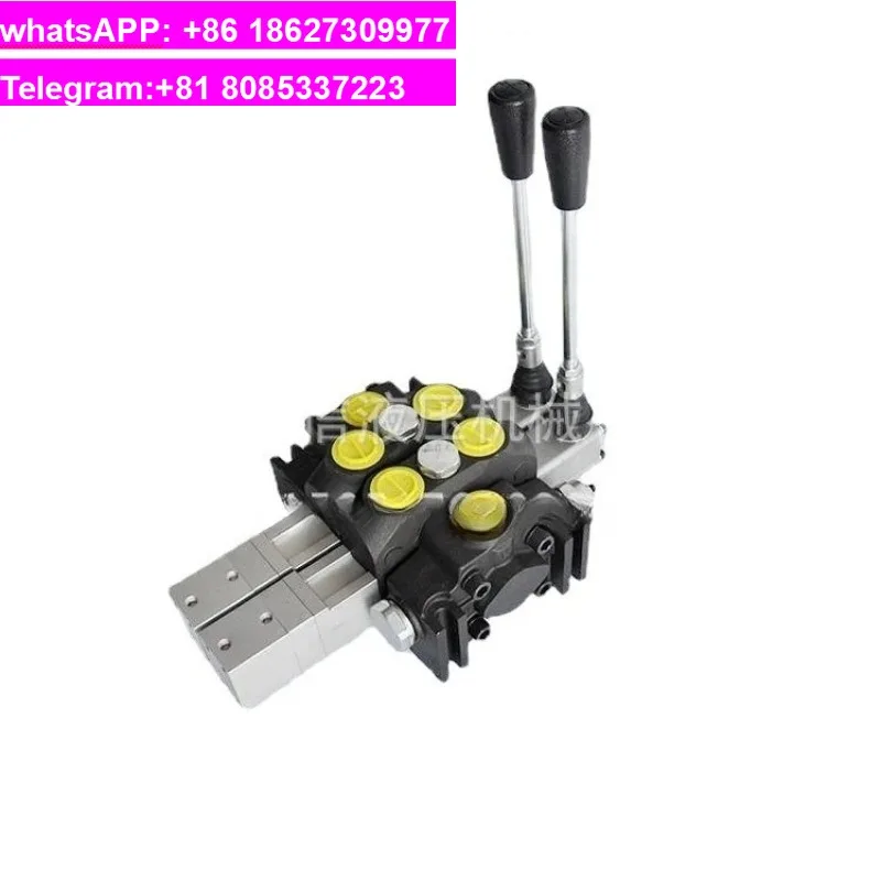 DCV200-2 pneumatic control valve garbage truck ring hydraulic distributor modified multi way valve drilling ring1PCS