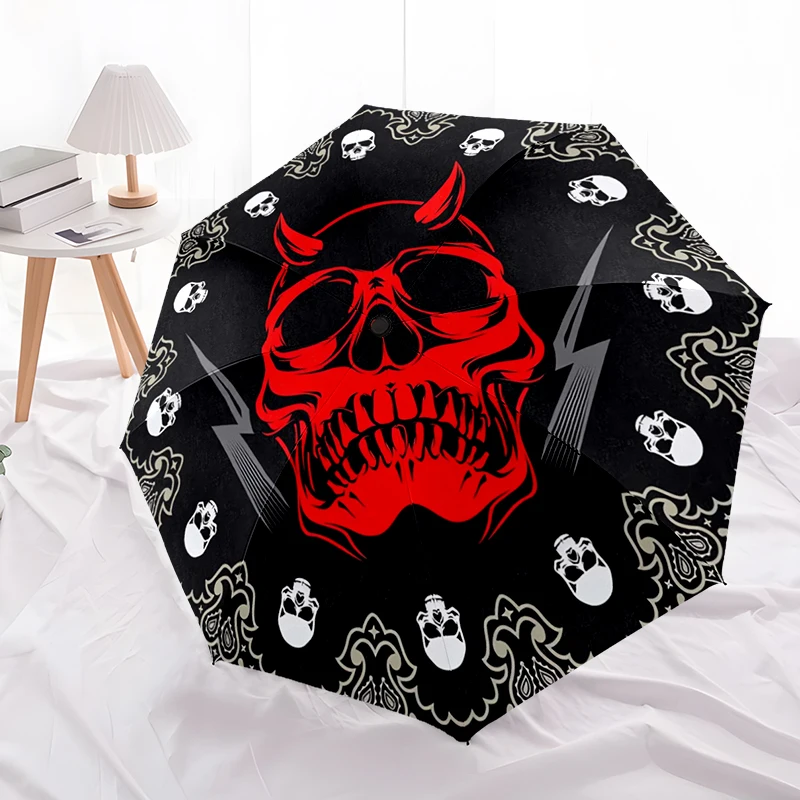 

Satanic Goat Head Umbrella, Lightweight & Portable, 8-Rib Iron Frame, Perfect for Outdoor Travel, Home Accessory, Christmas Gift