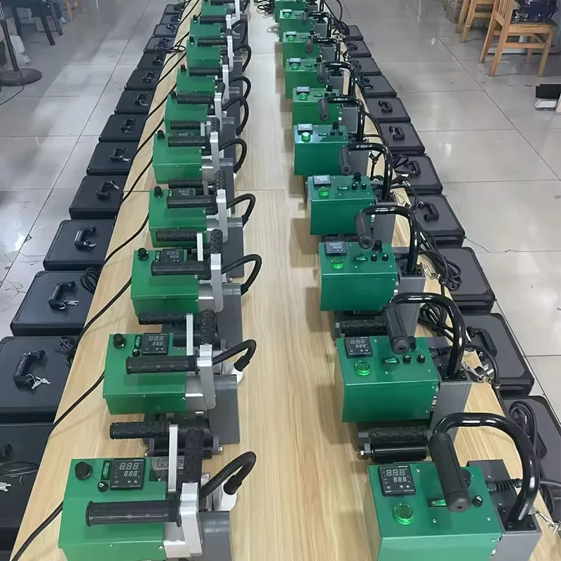 2100W Hot Wedge Welding Machine for HDPE Geomembrane Overlap - Industrial Welder with Digital Temperature Control & LED Display