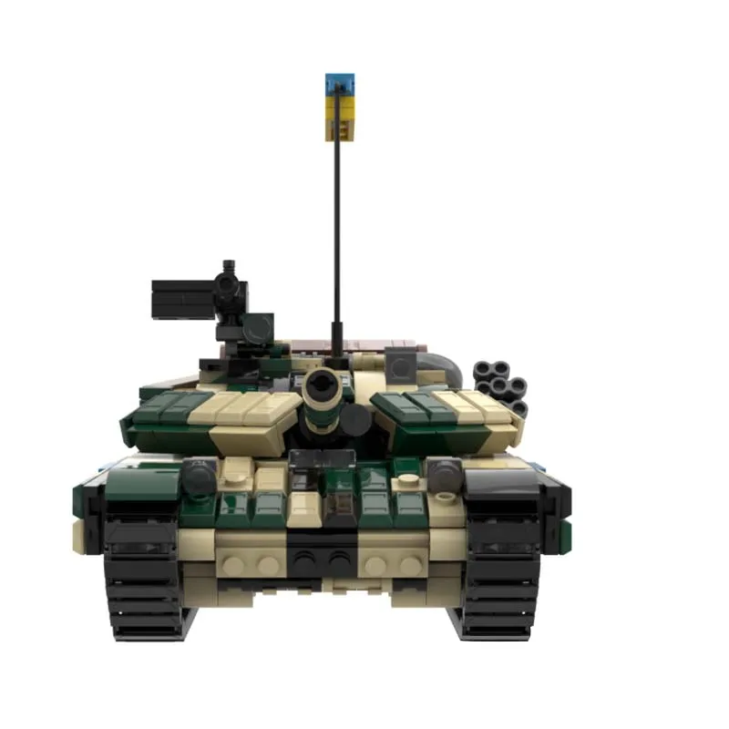 Set di 785 Pezzi Modello di Carro Armato Militare TMOC-64BV Scala 1/35 MOC Personalizzabile Modello Modulare in Blocchi da Costruzione Fai-da-Te Regalo per le Vacanze