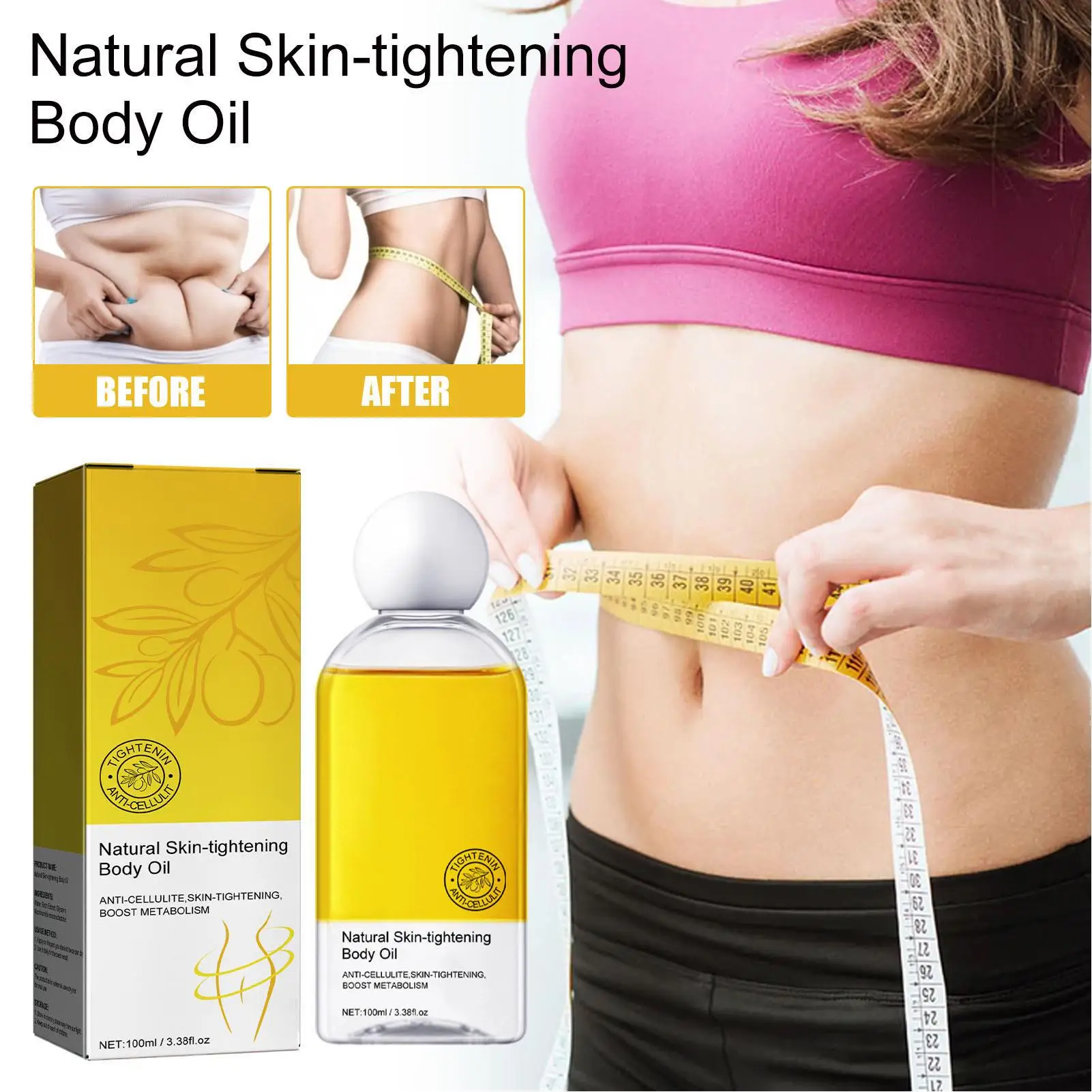 

Увлажняющее масло для тела, 100 мл, нежирное питательное масло для кожи, для повышения метаболизма и удаления жира, увлажнения