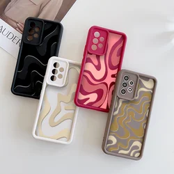 Stripe Pattern Matte Phone Case for Google Pixel 7A 8A 7 8 9 Pro XL 4G 5G Shockproof Bumper Soft Silicone TPU Cover Shell Fundas