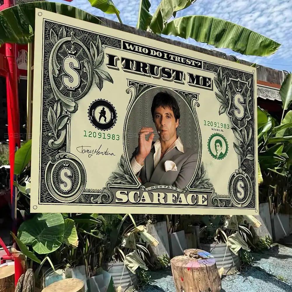 Classics S-Scarface 1983 Film Printed Large Flag Art Science Fiction Room Home Decor Decor Banner