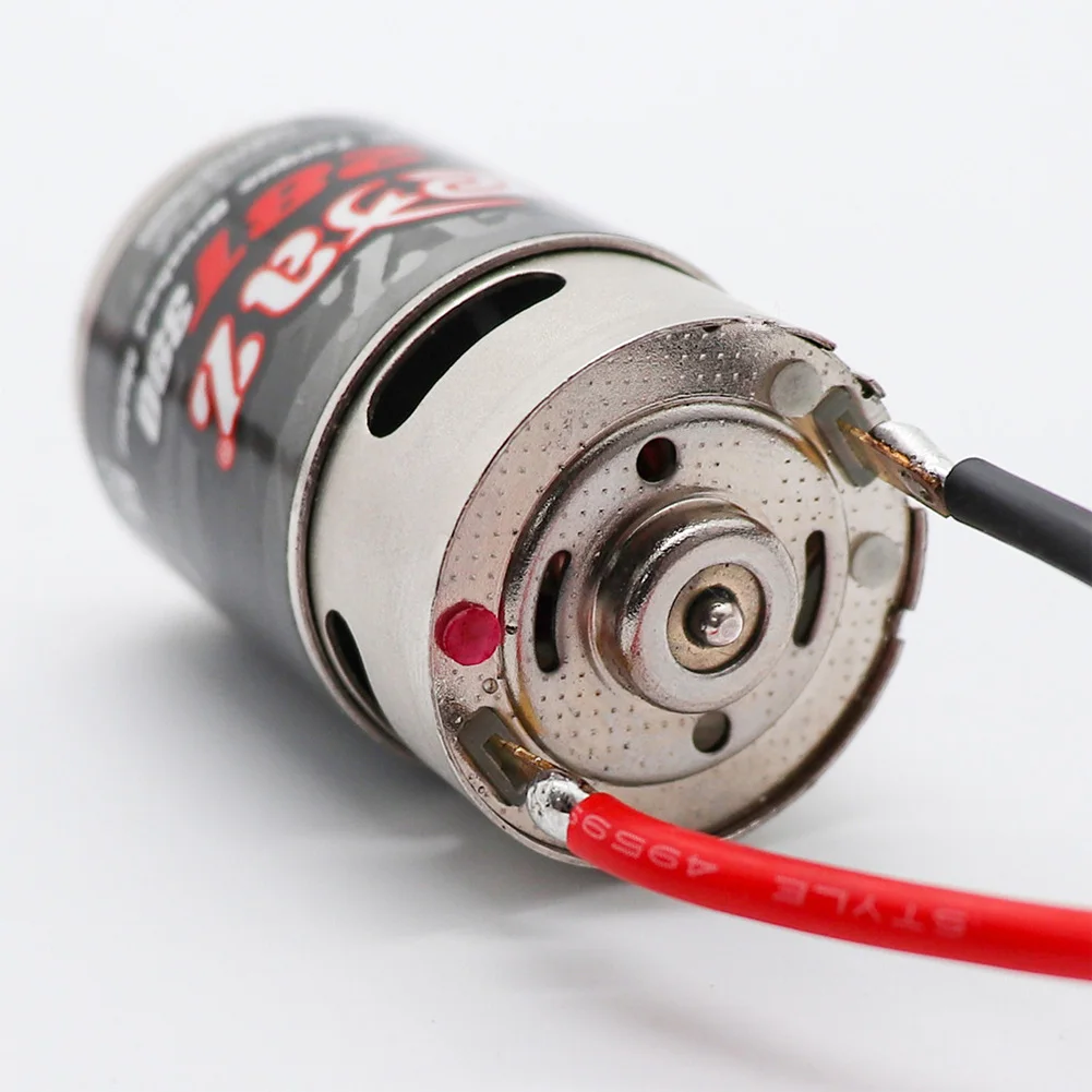 Silnik szczotkowy 28T 390 DC do RC Crawlera, silnik szczotkowy ze stali nierdzewnej, silnik elektryczny RC 20500RPM do TAMIYA TAM54393 300054393