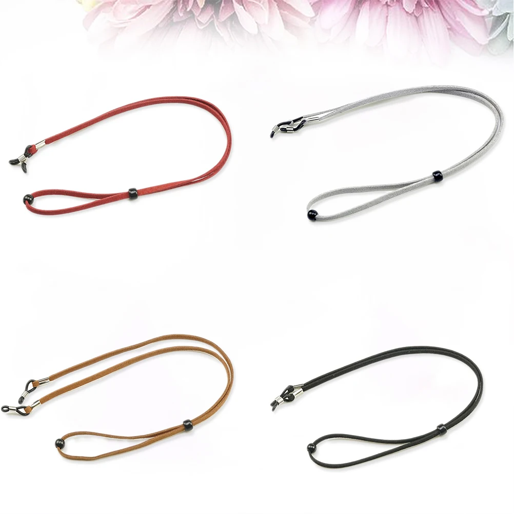 

4pcs Cord Simple Fashion Eyeglass Chain Retainer Sunglasses Eyeglasses Strap Non Slip Flexible Material Eyeglass Holder