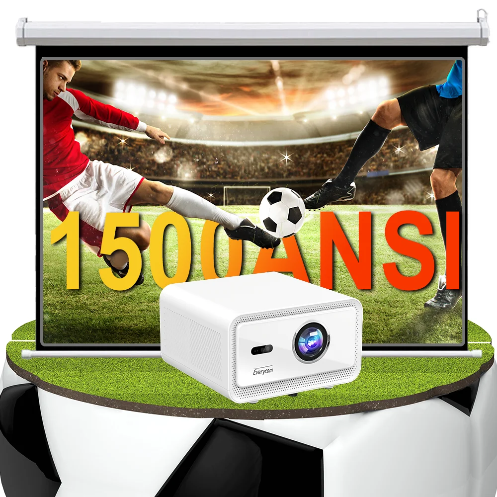

MINI 1500 ANSI 1080p 4K Video Projector Mirror Screen Smart Android 12 Movie Theater Projector Cubelite Mini 4K 1080P Projector