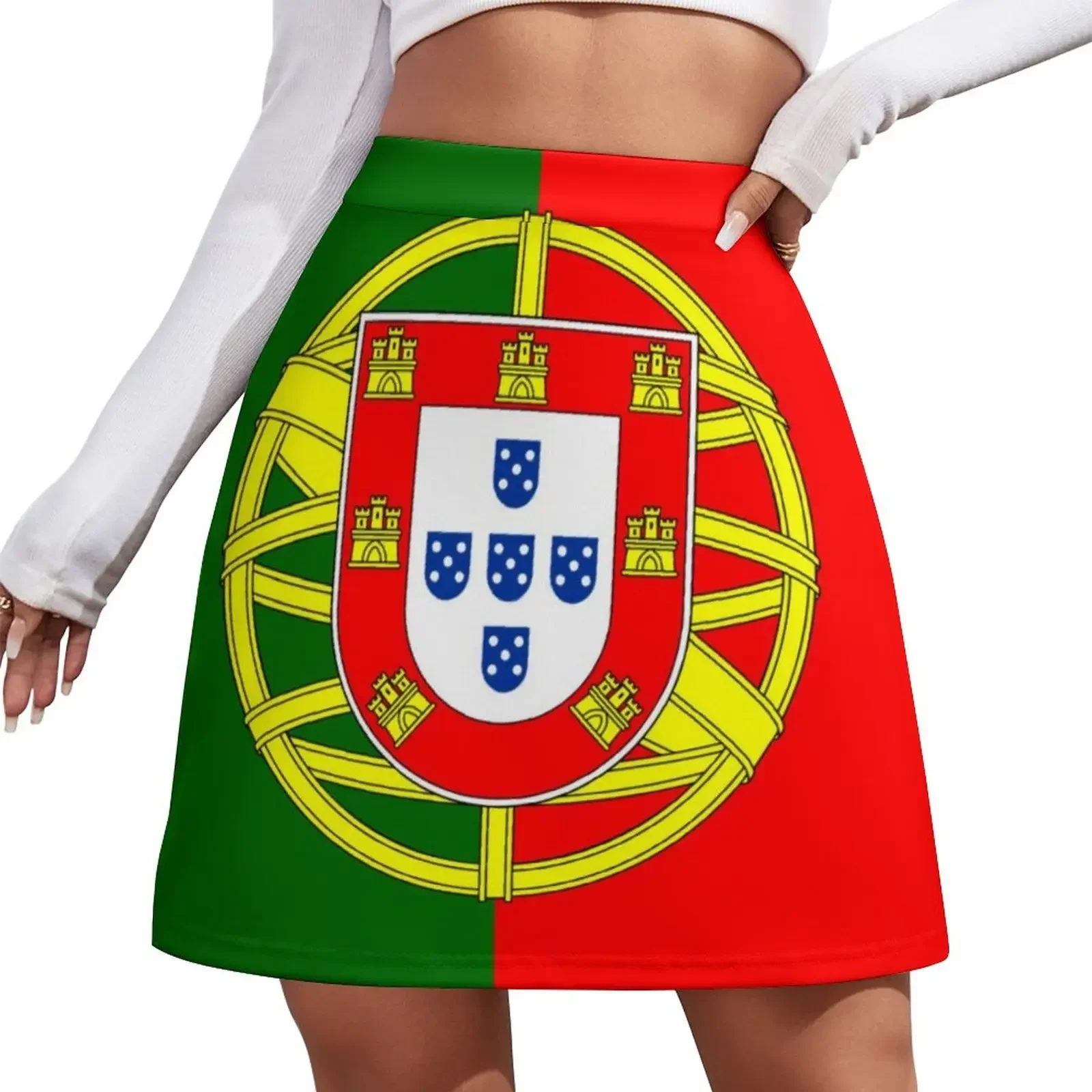 

Flag of Portugal Mini Skirt skirts for womens 2024 skirt skirt