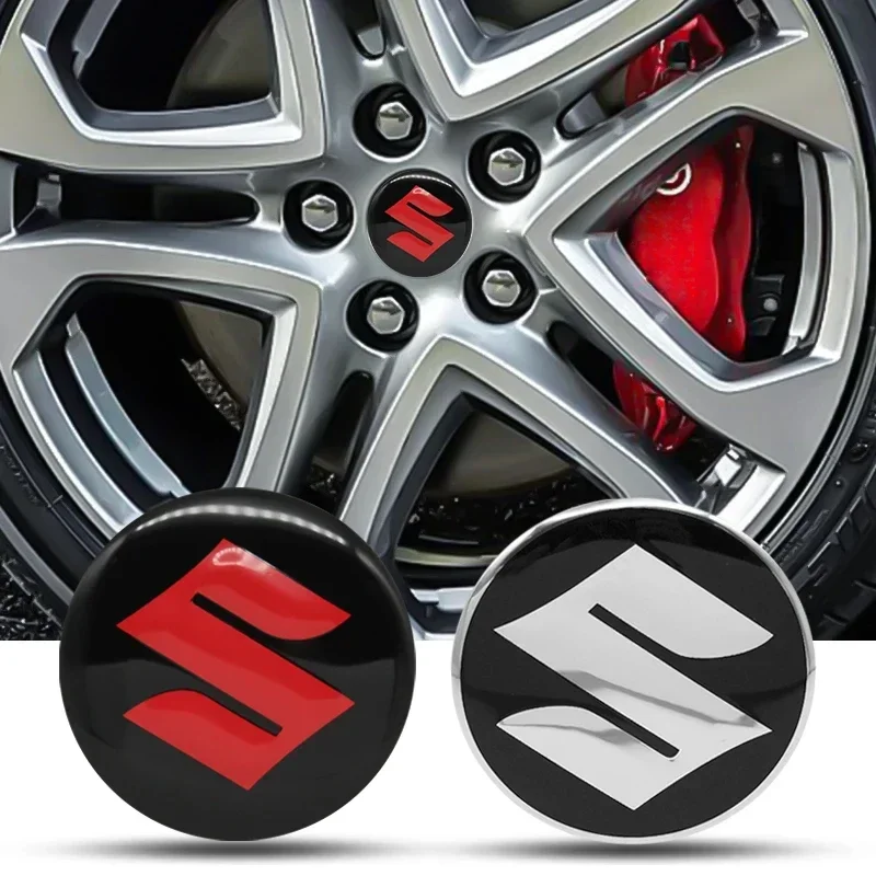 1pc 56mm Wheel Hub Caps Sticker Car Emblem Badge Decoration for Suzuki Motorcycle Stickers Car Decor