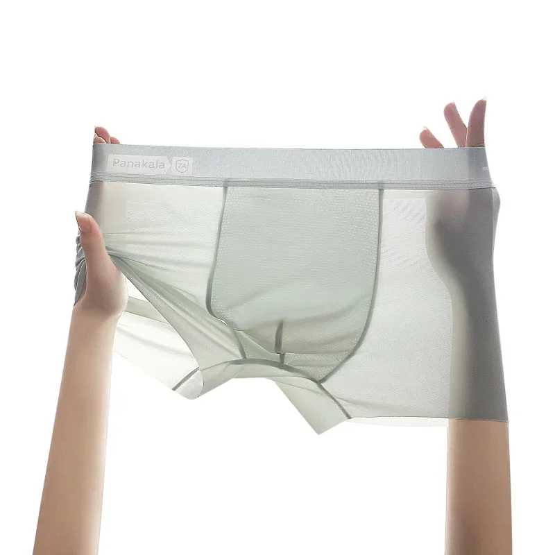 ชุดชั้นในนักมวยชายชายนักมวยชุดชั้นในชายกางเกงบุรุษกางเกงขาสั้นกางเกงผู้ชายเซ็กซี่กางเกงลื่นชุดชั้นในไม่มีรอยต่อ