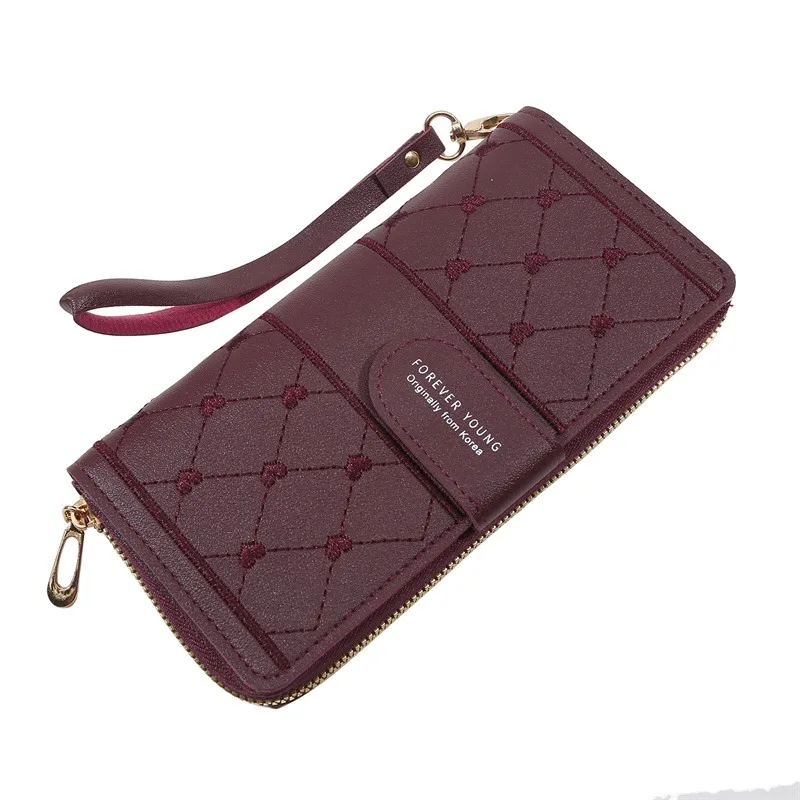 High Quality Women Wallet Anti-theft Leather Wallets For Woman Long Zipper Large Ladies Clutch Bag Female Purse Card Holder