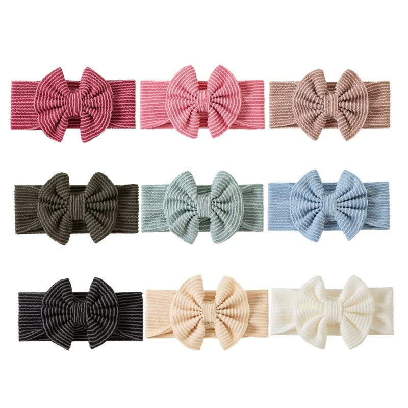 Upgrades Nylon Bows Hairbands for Baby Girls Newborns Hair Accessories Comfortable Hair Bows Girls Hairband for Toddlers