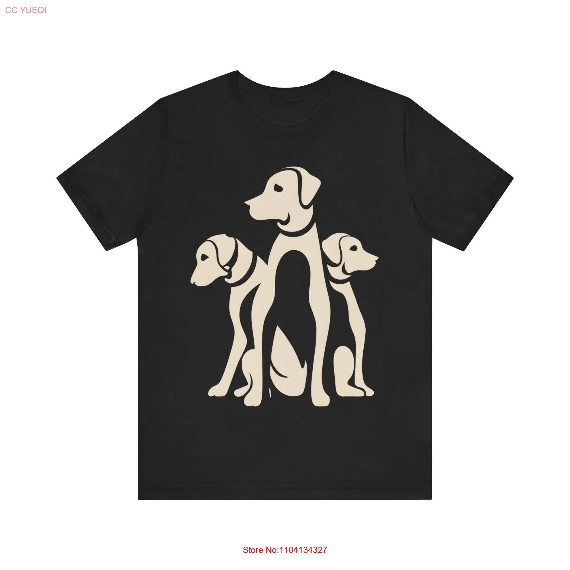 Dog Lover's T Shirt Line Art Puppers Man's Best Friend Woman's Lover Top Owner K9 long or short sleeves