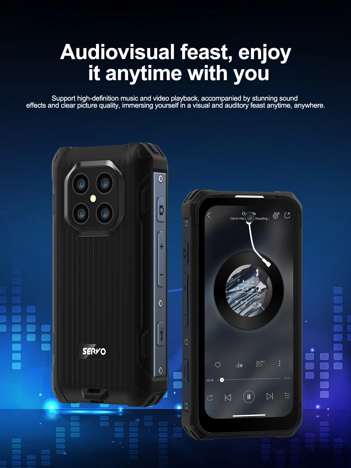 SERVO TANK500 4G Android Mini Rugged Smartphone 6GB+128GB 2 SIM Face Unlock 3.88 inch 3000mAh 13MP Camera Waterproof Smart Phone