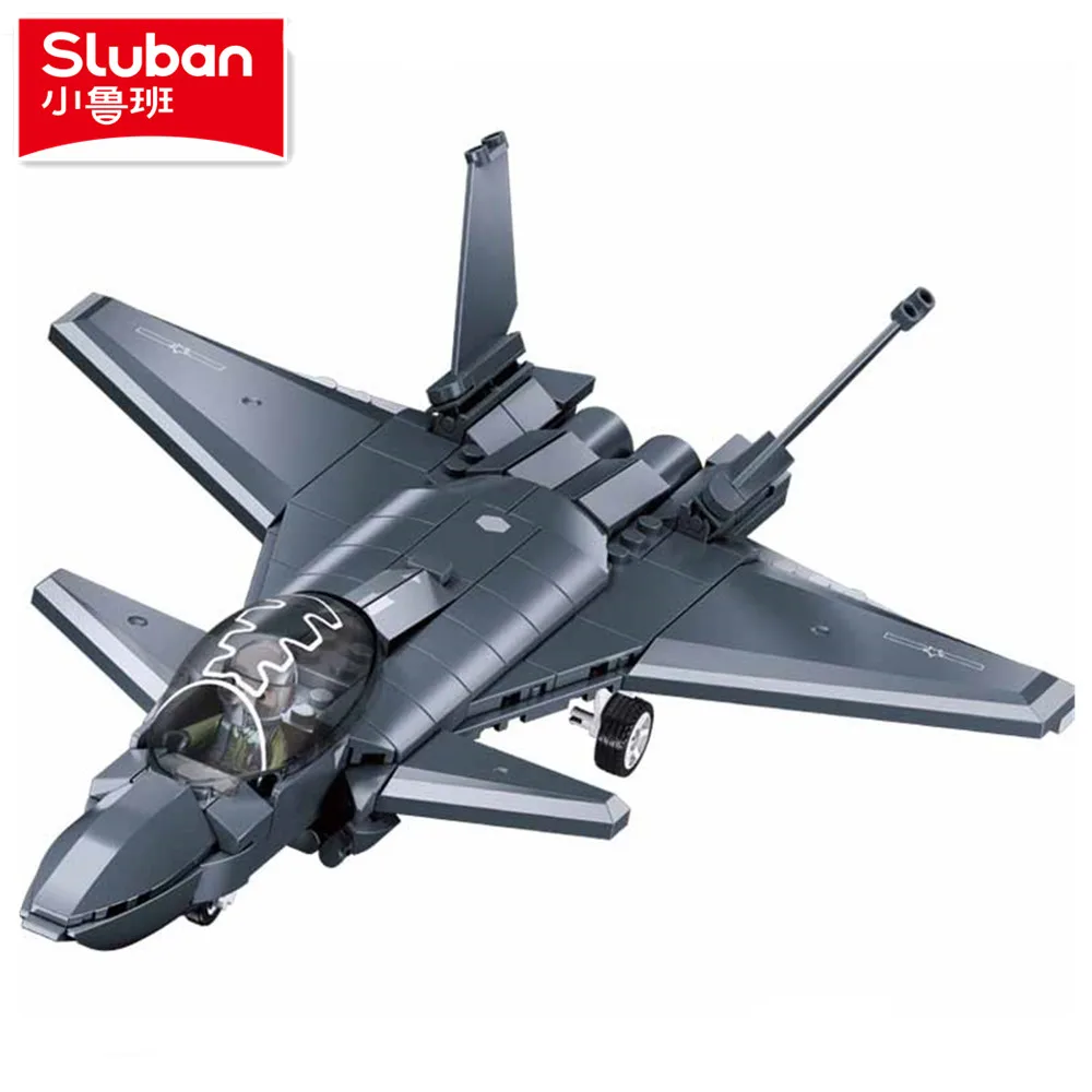 NEW 169PCS Air Force J20 Stealth Fighter Jet Model Building Blocks Sets Educational Toys for Children