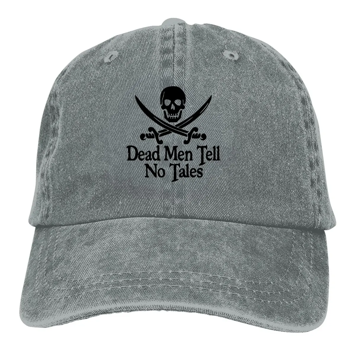 Pirates Skull Crossed Swords Dead Men Tell No Tales Washed distressed baseball cap Fishing caps Sun hats Novelty Spring