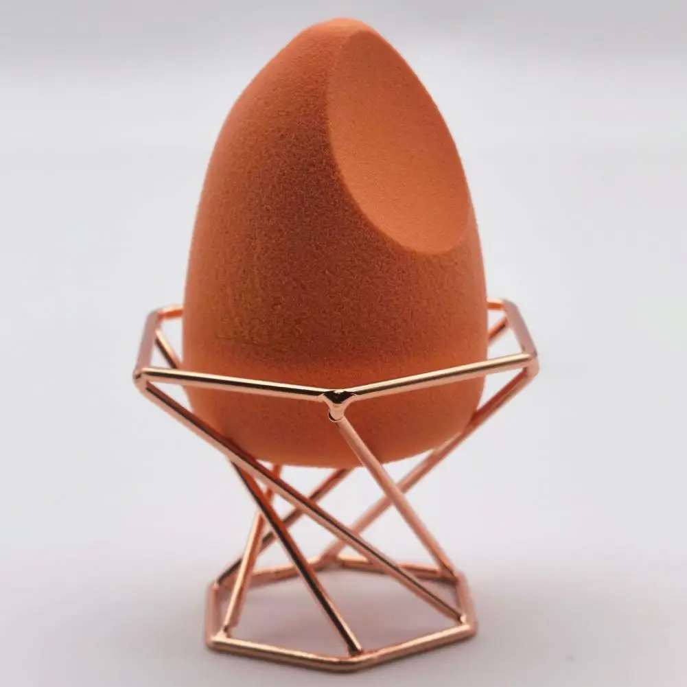 ماكياج الإسفنج حامل نفخة الإسفنج تجفيف حامل معدني قوس ماكياج نفخة الرف حامل مستحضرات التجميل مسحوق نفخة الرف