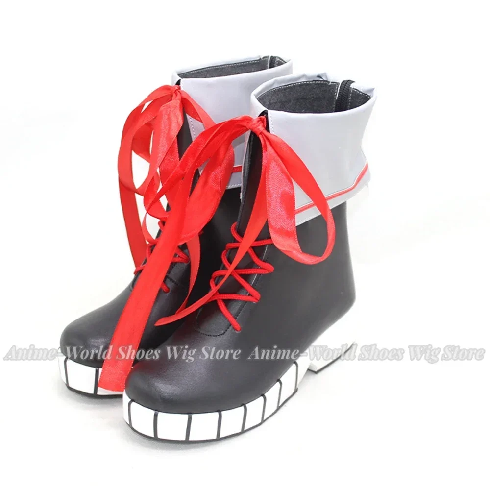 Unisex Anime Cos Nakiri Ayame Cosplay Costumes Shoes Boots Custom Size
